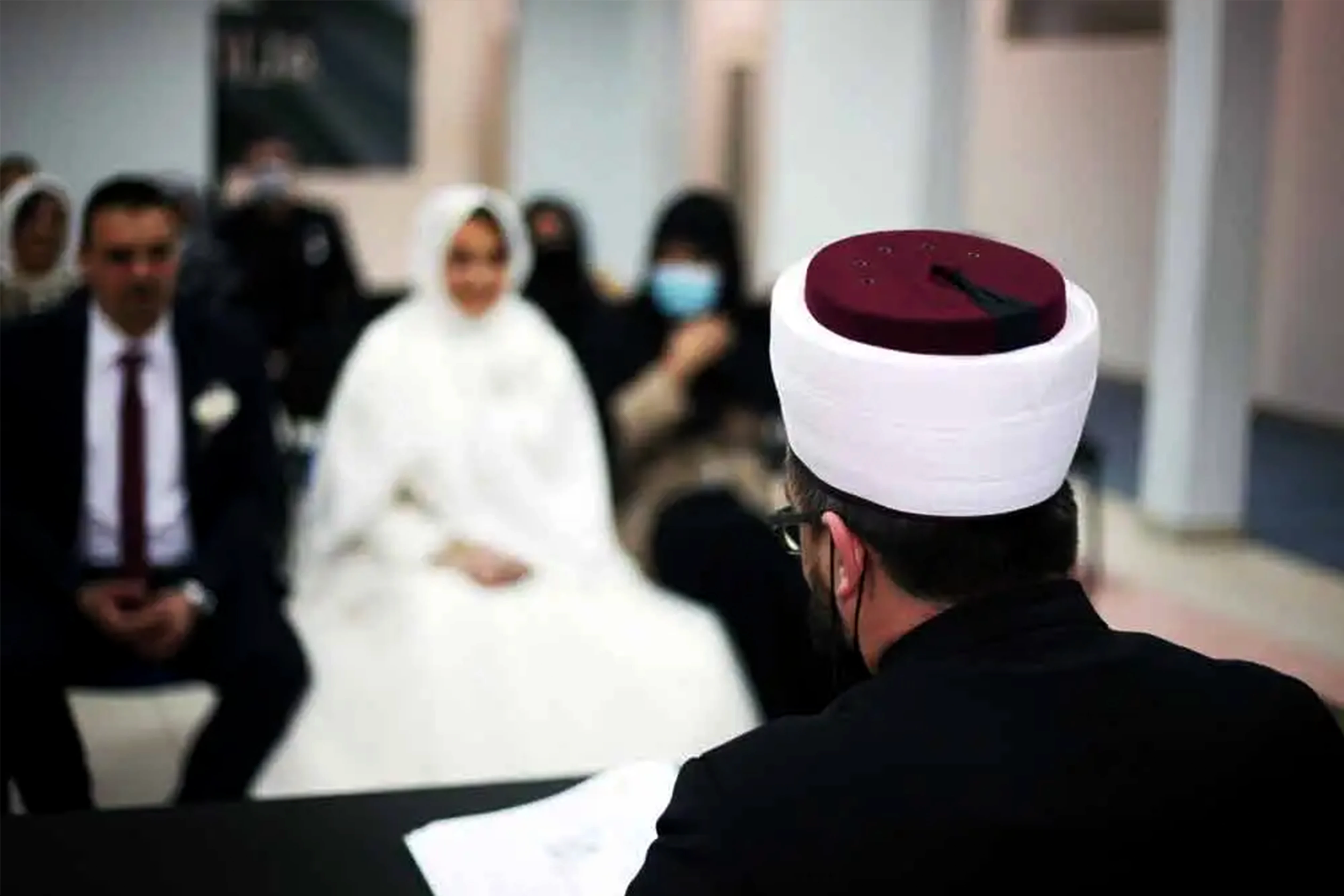 Islamic wedding ceremony mosque