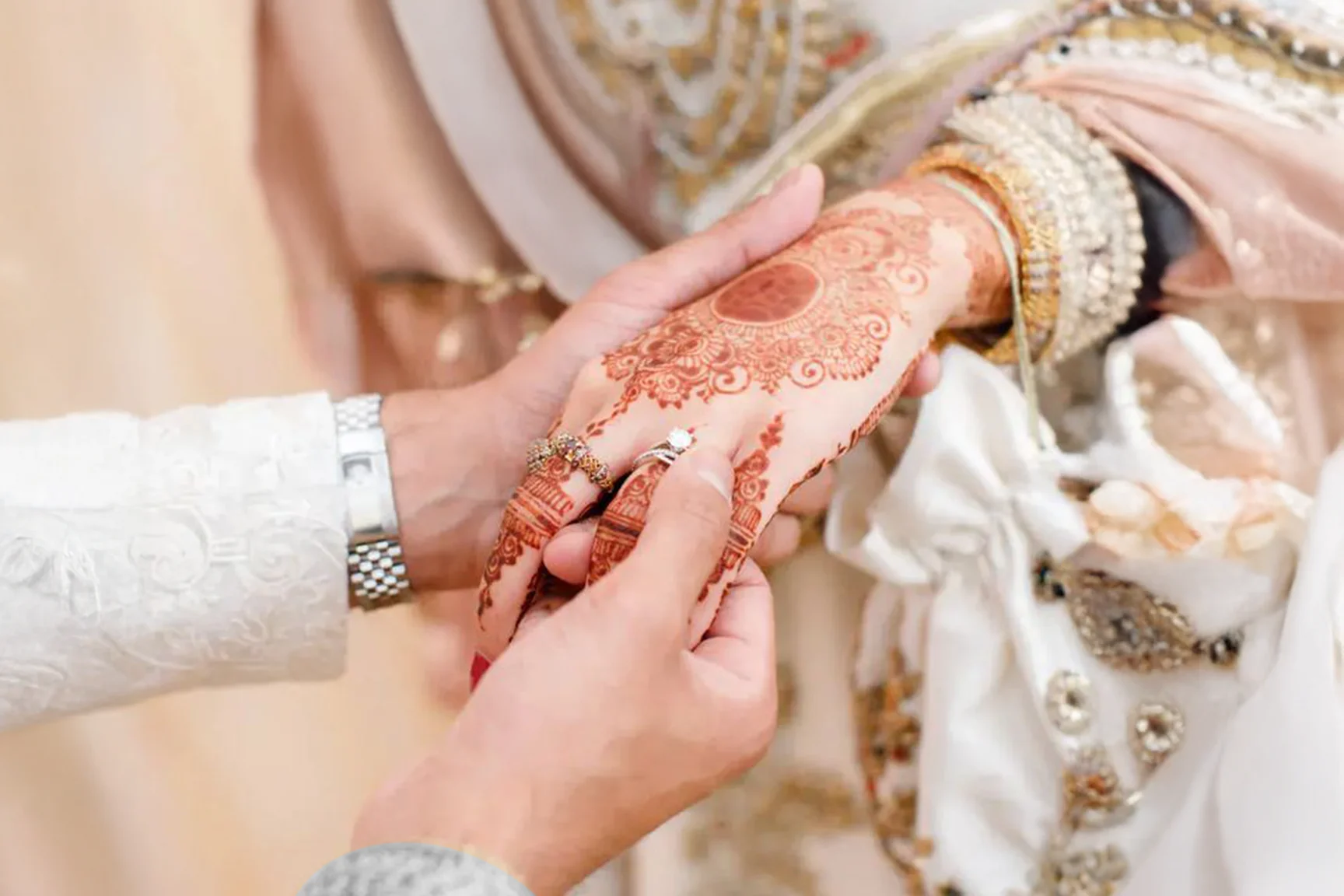 Indian bride in traditional attire